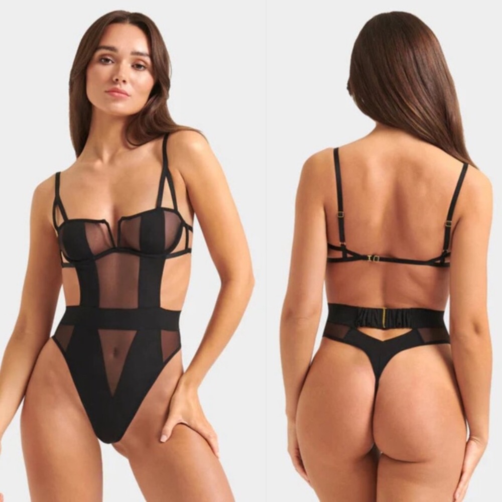 Bluebella Black Sheer Bodysuit